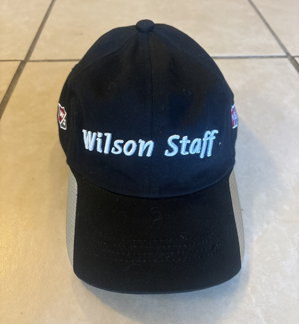 Wilson Staff Athentic Golf Gear Black Hat in Great Condition